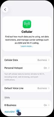 iPhone — افتح الإعدادات