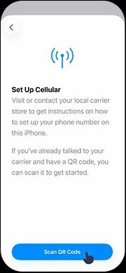 iPhone — استخدام رمز QR