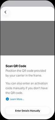 iPhone — مسح رمز QR
