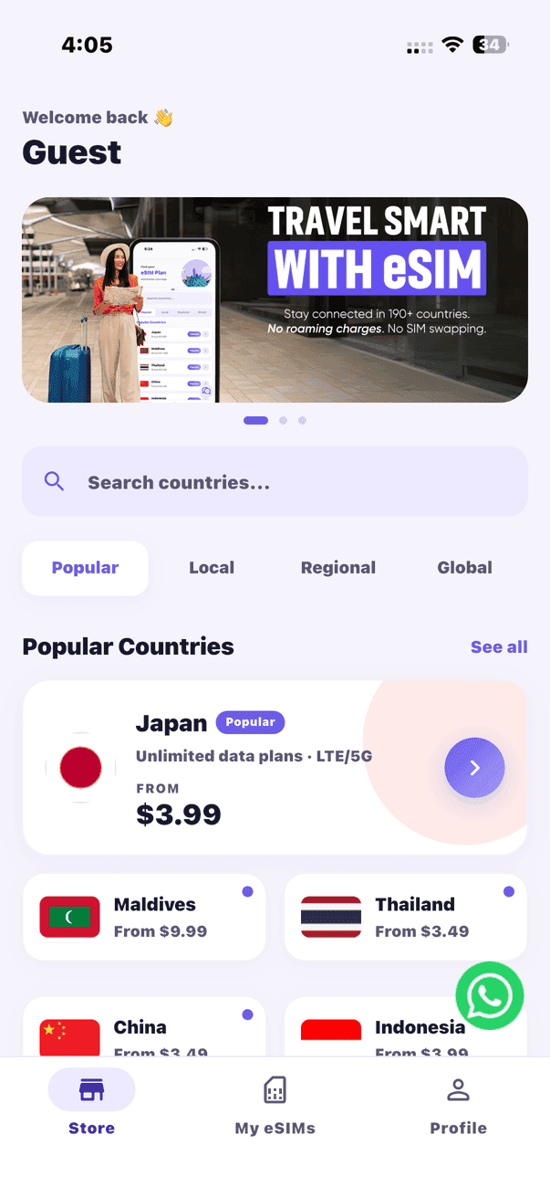 CloudOn app home screen