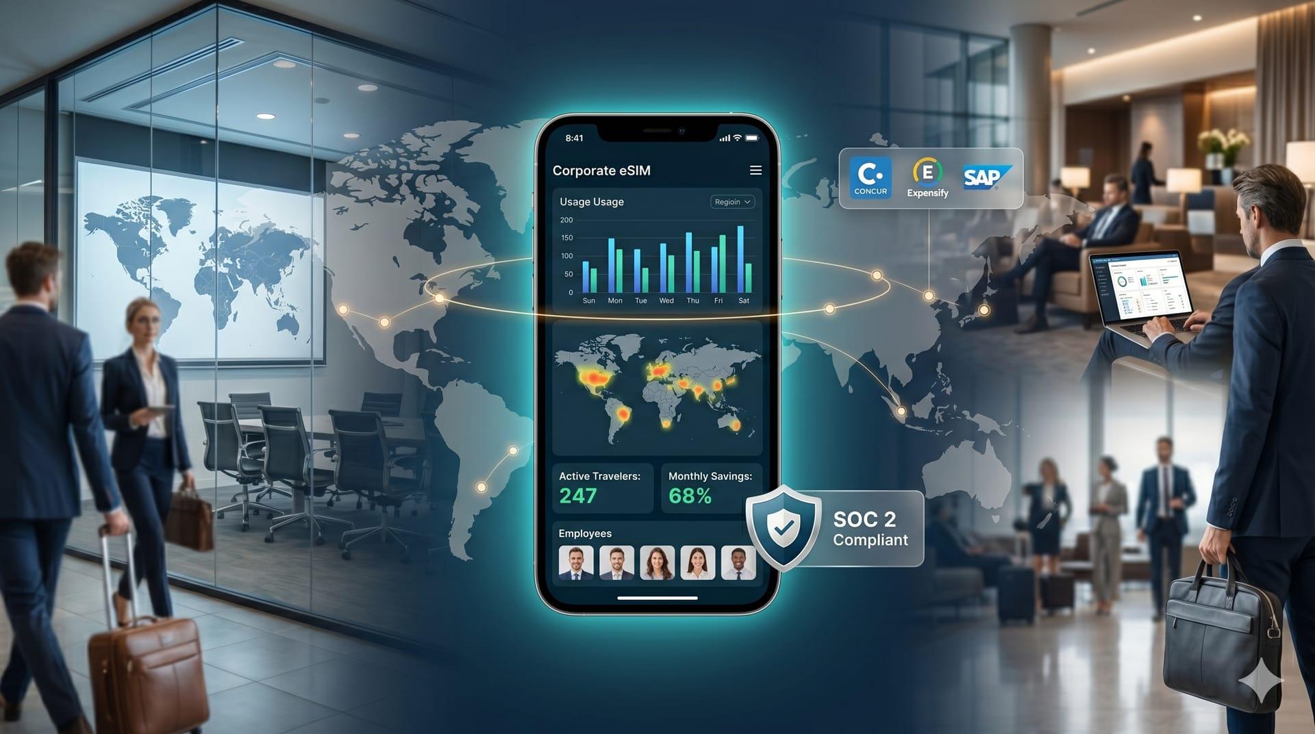 Corporate Travel eSIM Solutions in 2026: How Companies Slash Roaming Costs and Take Control