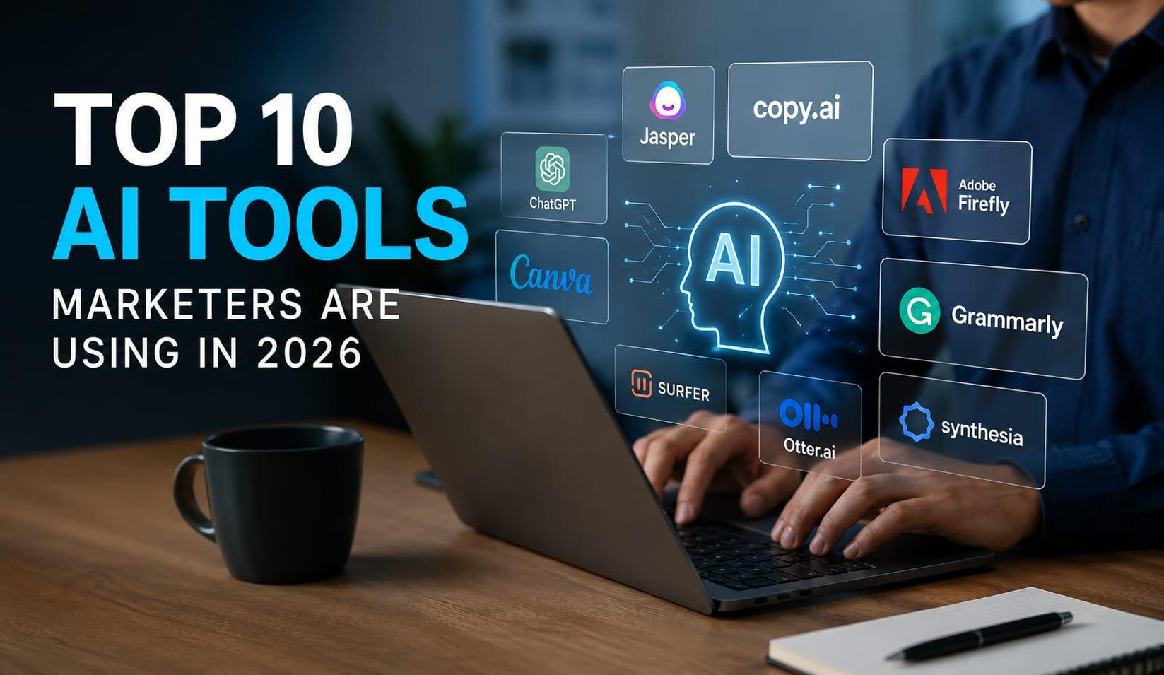Top 10 AI Tools Marketers Are Using in 2026